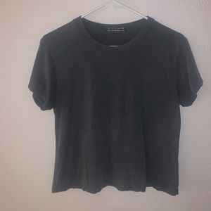 Grey acid wash t shirt